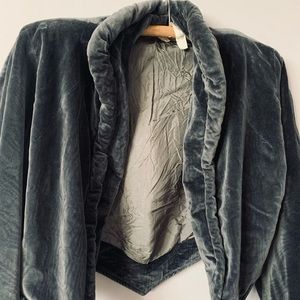 French vintage mohair designer jacket crop